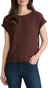 Jones New York Side Button Detail Top