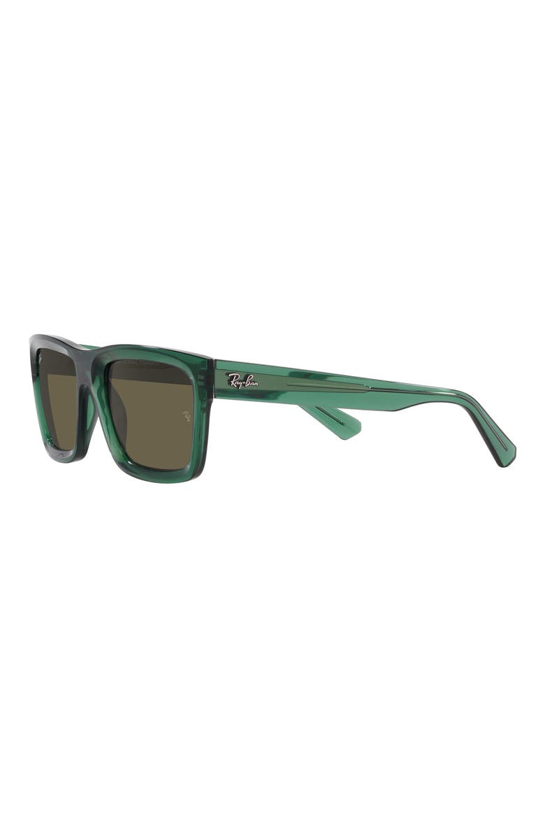 Warren 57mm Rectangular Sunglasses, Alternate, color, TRANSPARENT GREEN
