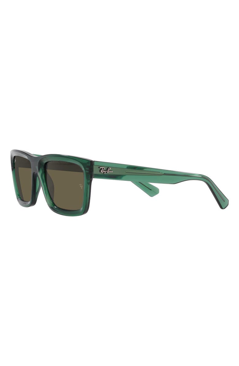 Ray-Ban Warren 57mm Rectangular Sunglasses, Alternate, color, Transparent Green