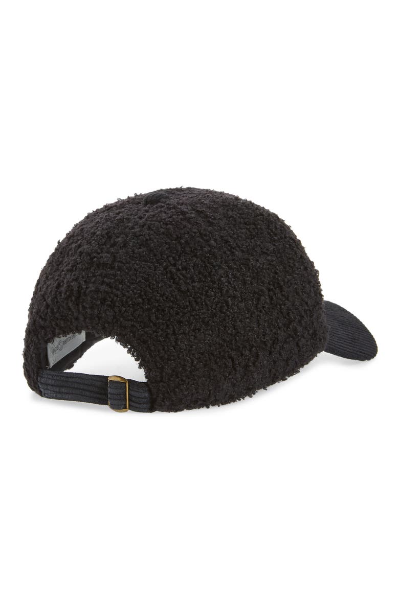 High Pile Fleece Baseball Cap, Alternate, color, BLACK