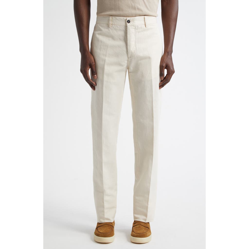 Massimo Alba Cotton & Linen Suit in Panna  product