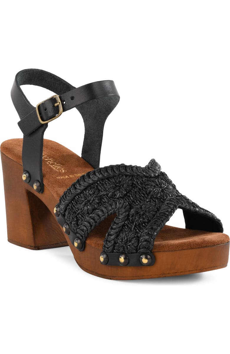 Seychelles Ravenna Ankle Strap Platform Sandal, Main, color, Black
