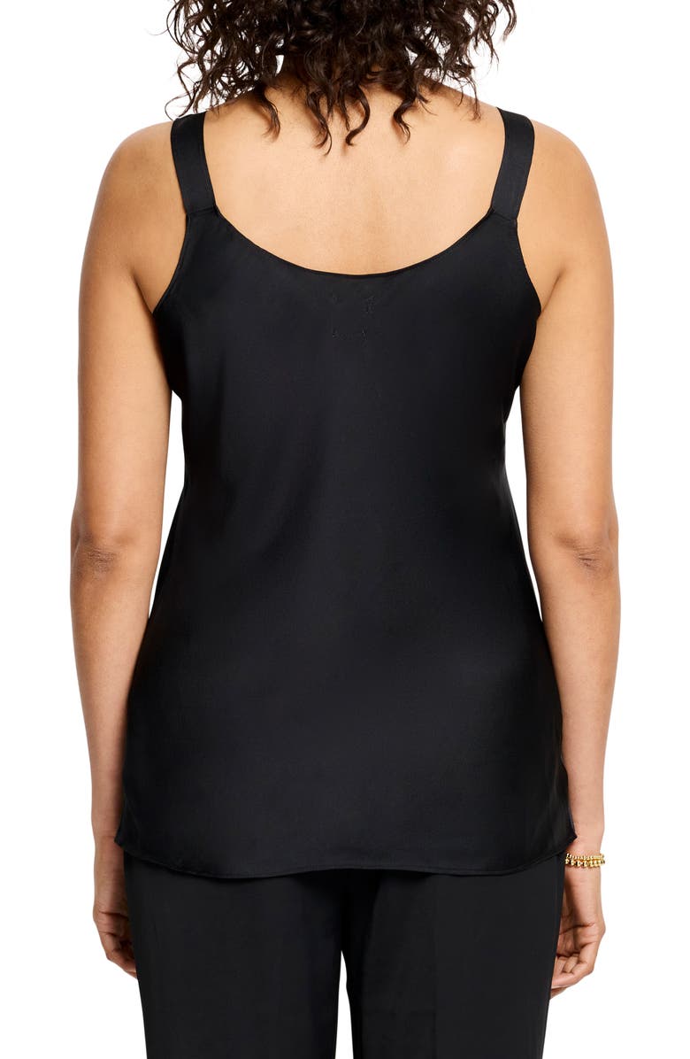 NIC+ZOE Social Edit Crepe Camisole, Alternate, color, Black Onyx