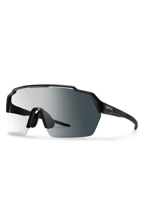 Smith Shift Split Mag™ 142mm Shield Sunglasses In Black/clear To Gray