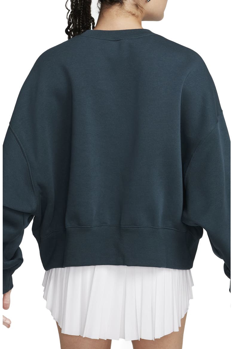 Sportswear Oversize Fleece Sweatshirt, Alternate, color, DEEP JUNGLE/ KHAKI