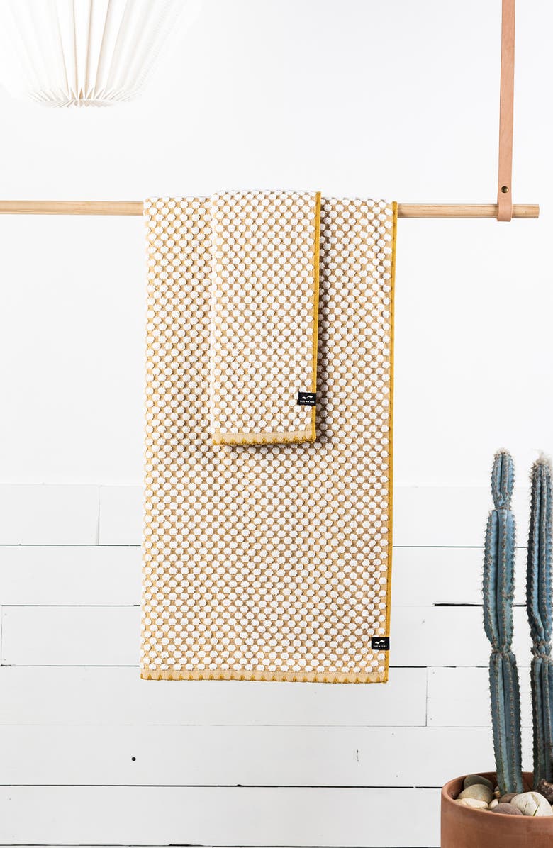 Slowtide Clive Bath Towel, Alternate, color, Mustard