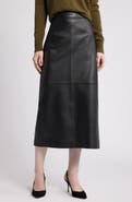 Nordstrom Leather Pencil Skirt