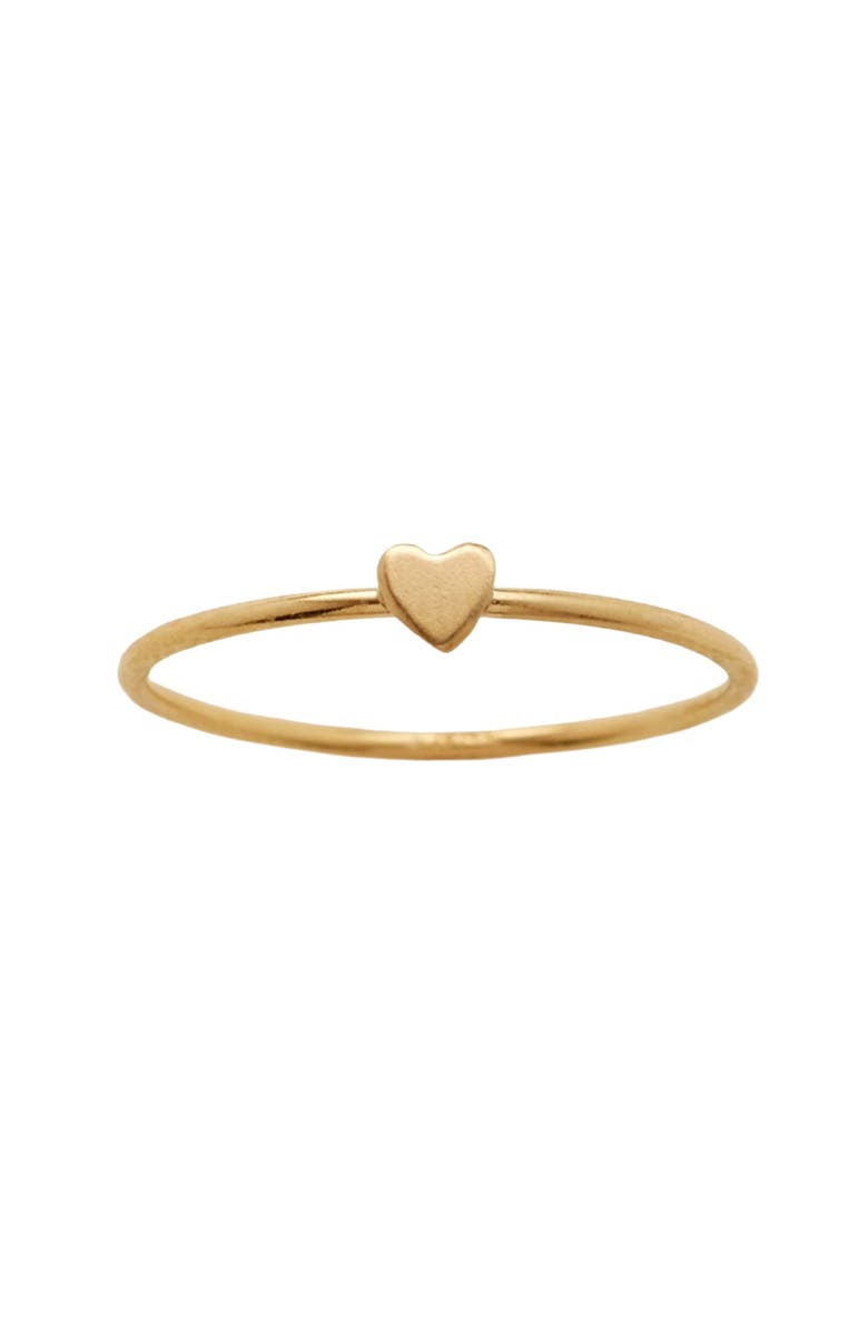 MADE BY MARY Heart Stacking Ring, Main, color, Gold Filled