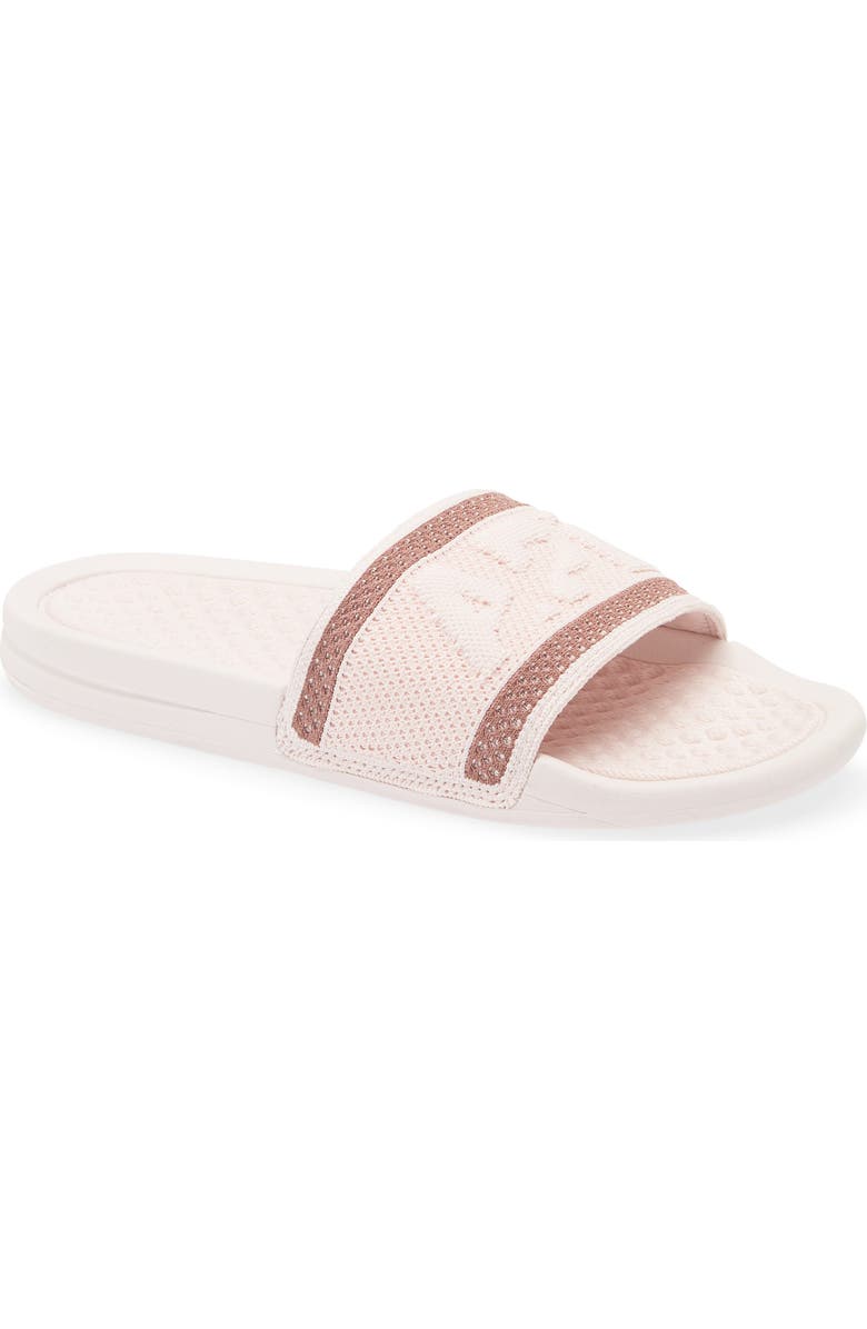 APL Big Logo TechLoom Knit Sport Slide, Main, color, Chalk / Beachwood