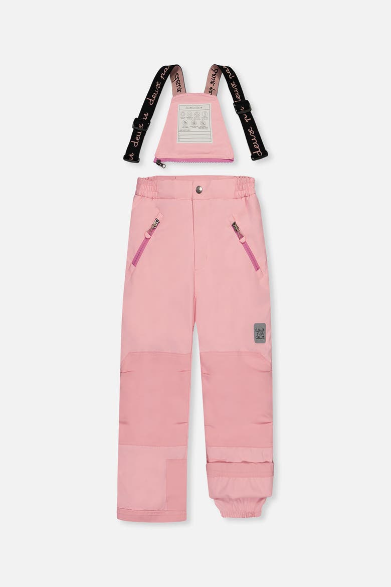 Play Faux Hood Jacket & Pants Two Piece Snowsuit, Alternate, color, Light Pink