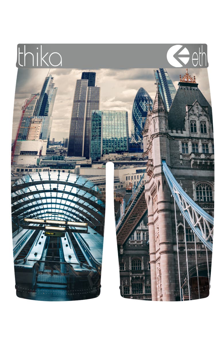 Ethika Kids' Big Ben Print Boxer Briefs, Alternate, color, Big Ben