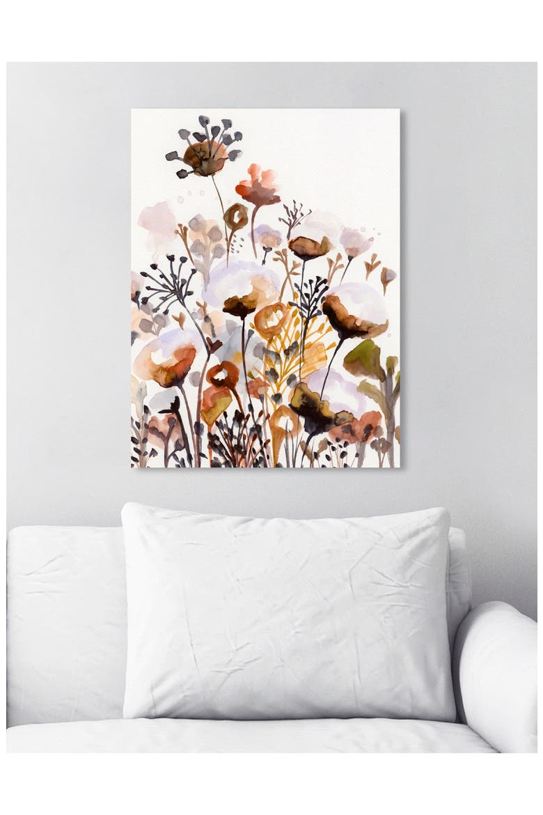 Deep Forest Earthy Brown Canvas Wall Art, Alternate, color, BROWN ORANGE WHITE