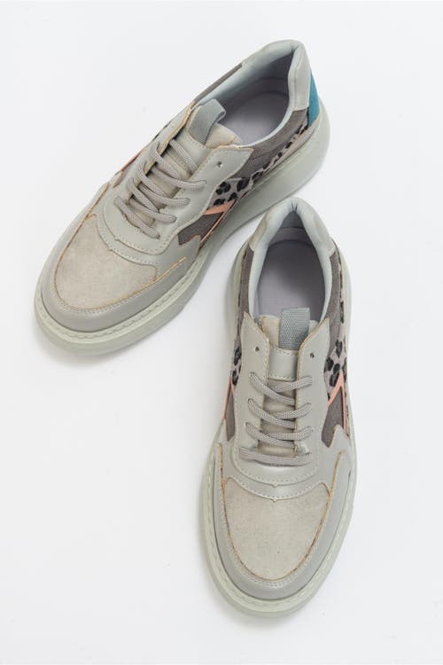 Forever & Always Shoes Ida Platform Fashion Sneakers In Light Grey