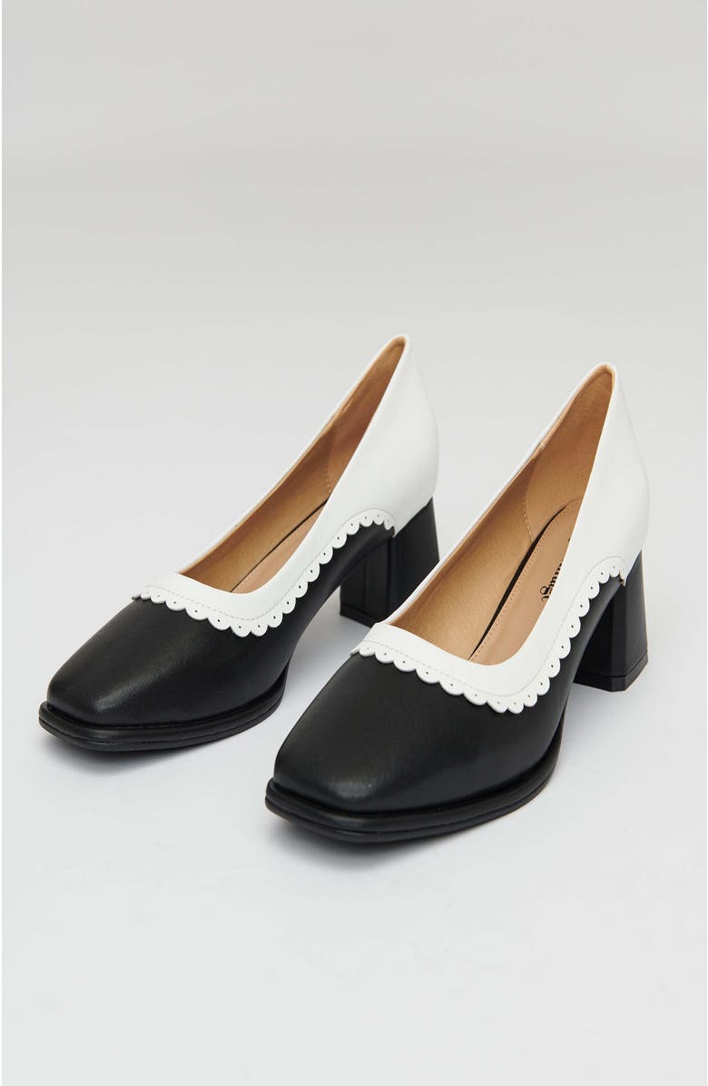 Unique Vintage 1950s Square Toe Pumps, Alternate, color,