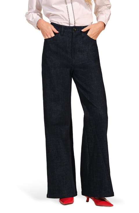 High Waist Straight Leg Jeans (Rinse)