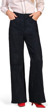 Isaac Mizrahi New York High Waist Straight Leg Jeans