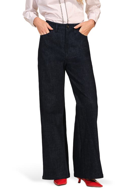 Isaac Mizrahi New York High Waist Straight Leg Jeans In Blue