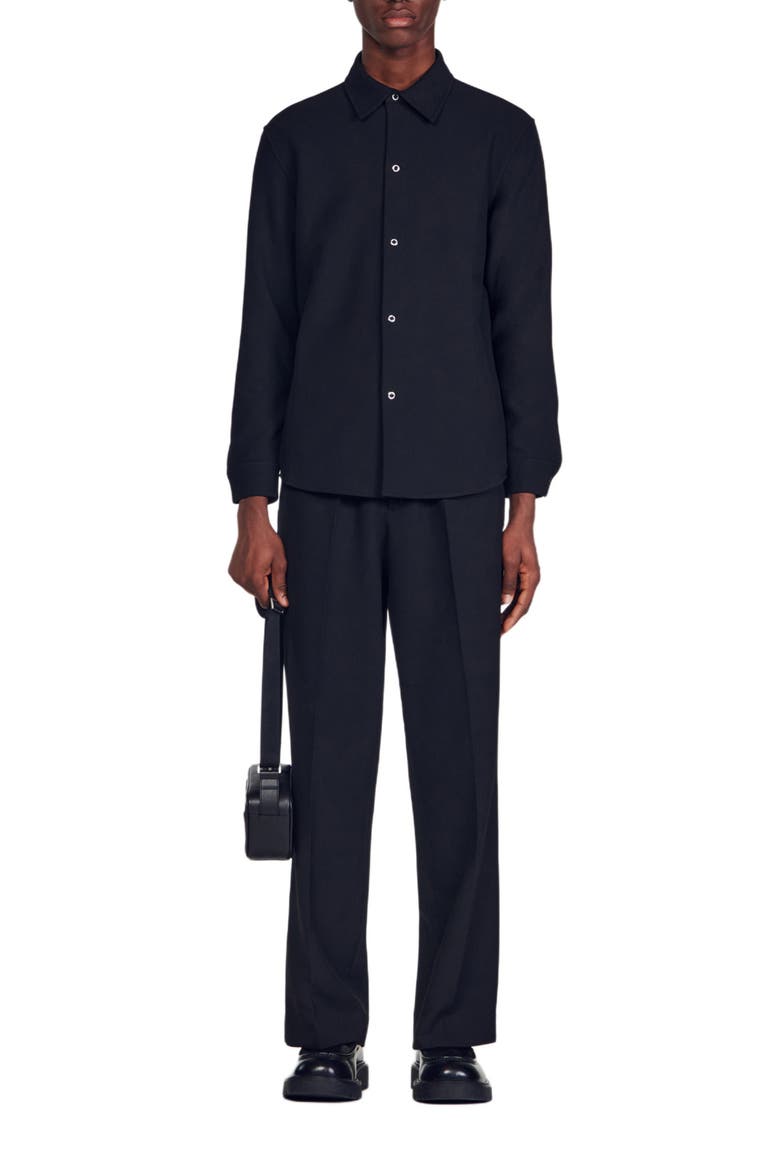 Long-sleeved jersey shirt, Alternate, color, Black