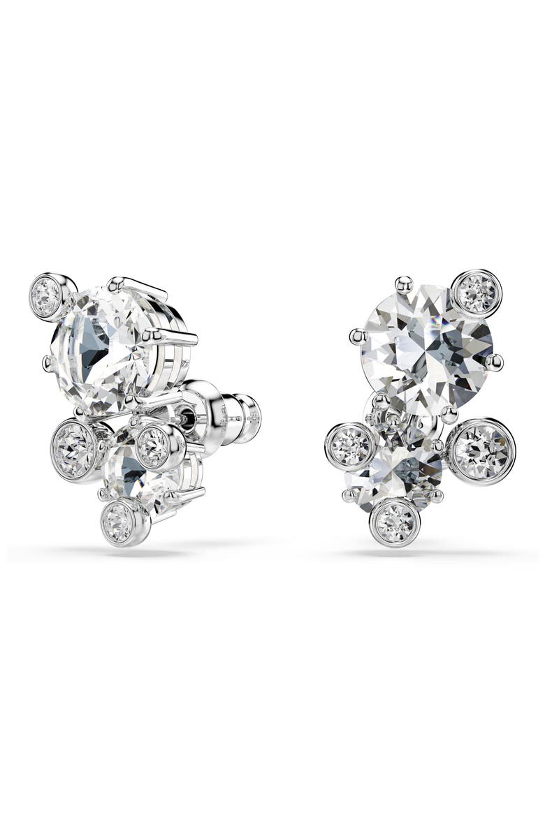 Constella Crystal Statement Earrings, Alternate, color, RHODIUM/ CRYSTAL
