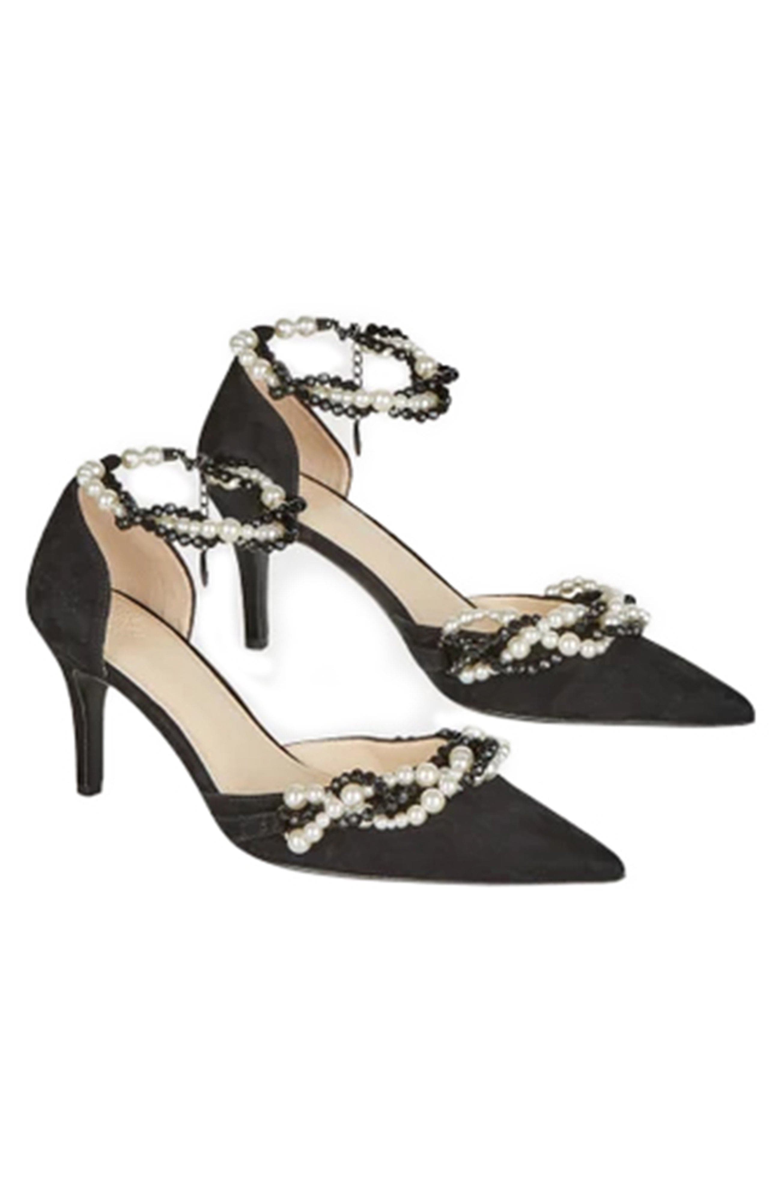 Anne Fontaine Lily Pearl Shoe, Alternate, color, Black