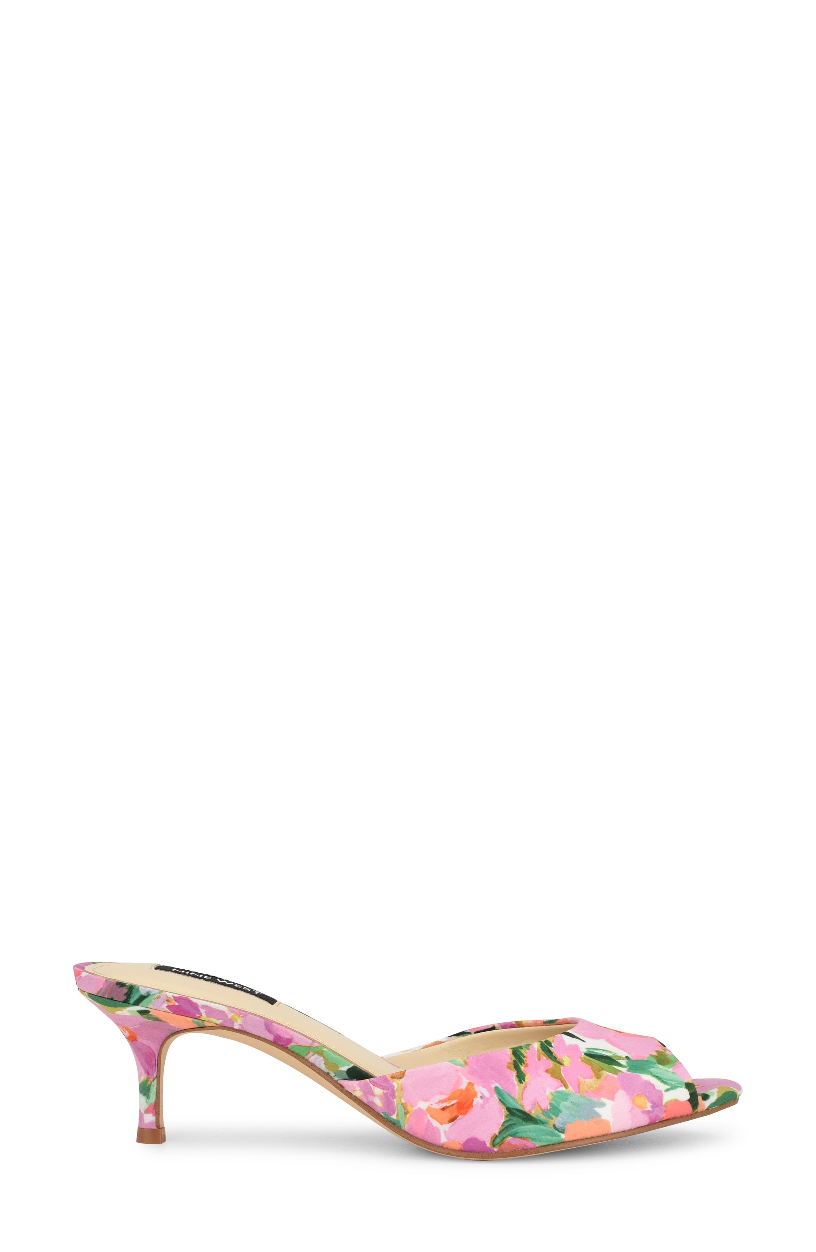 Nine West Luvlie Kitten Heel Slide Sandal, Alternate, color, 