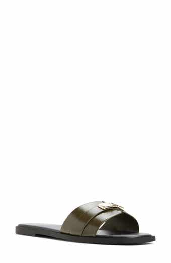 Emersynn Faux Leather Slide Sandal