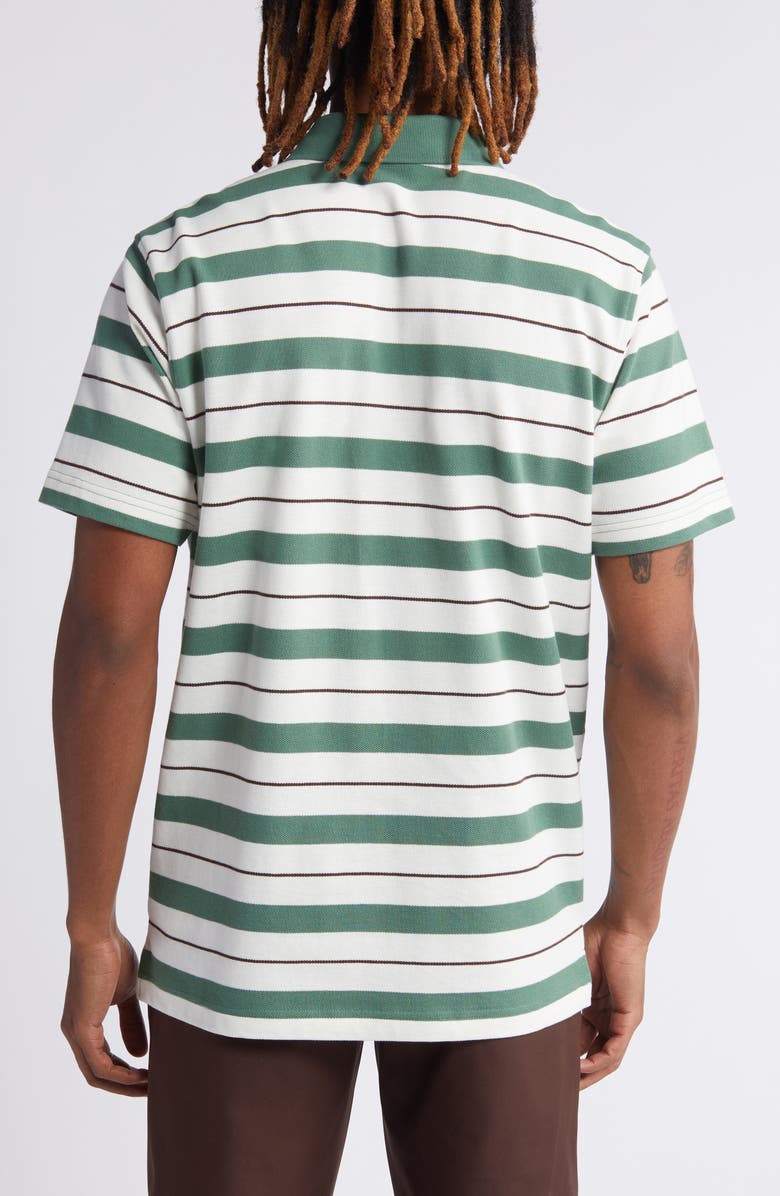 Quiet Golf x PUMA Sunday Stripe Cotton Golf Polo, Alternate, color,