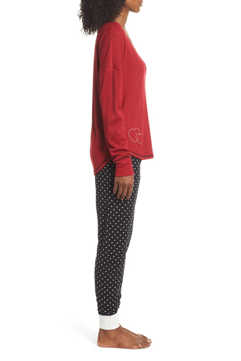 Thermal Pajamas, Alternate, color, BLACK