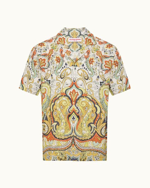 Maitan Linen Relaxed Fit Linen Fairground Shirt