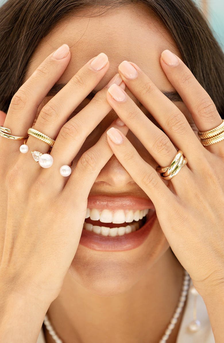 Ettika Don't Get It Twisted Ring, Alternate, color, Gold