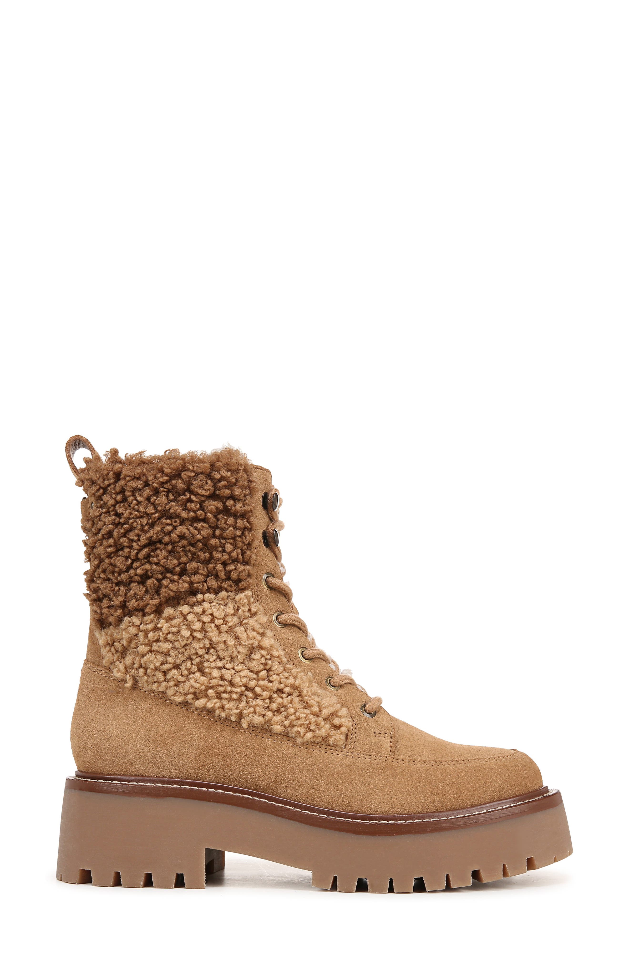 Sam Edelman Elliot Faux Shearling Boot, Alternate, color, Golden Caramel Multi