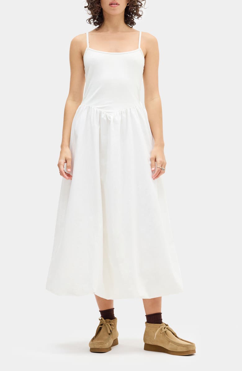 BDG Urban Outfitters Eden Sleeveless Midi Dress, Main, color, White