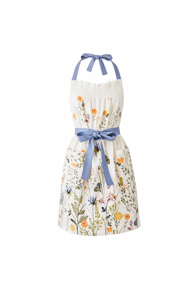 Wild Flower Everyday Apron 100% Cotton Multi 29x36 in, Main, color, Yellow