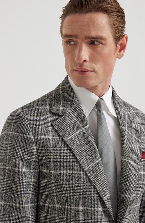 Brunello Cucinelli Virgin Wool Tie In Gray