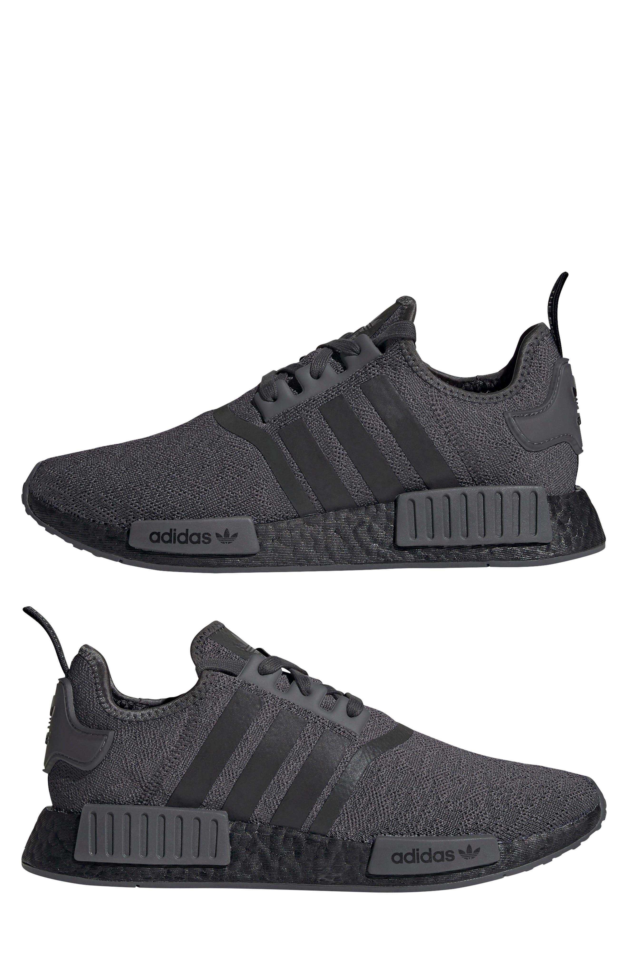 Originals NMD R1 Sneaker, Alternate, color, GREY/ CORE BLACK/ GREY