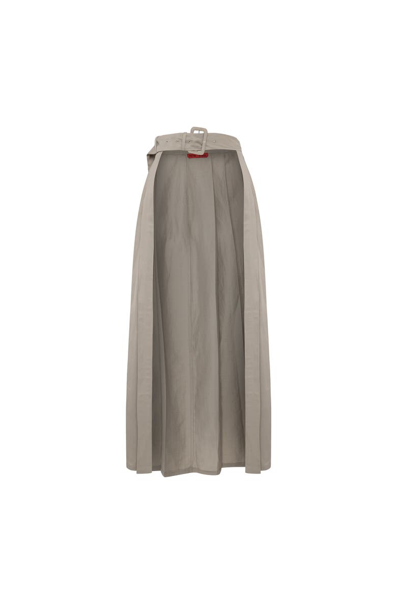 PCFG Linen Blend Shiny Woven Skirt, Main, color, Beige