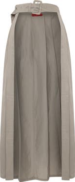 PCFG Linen Blend Shiny Woven Skirt