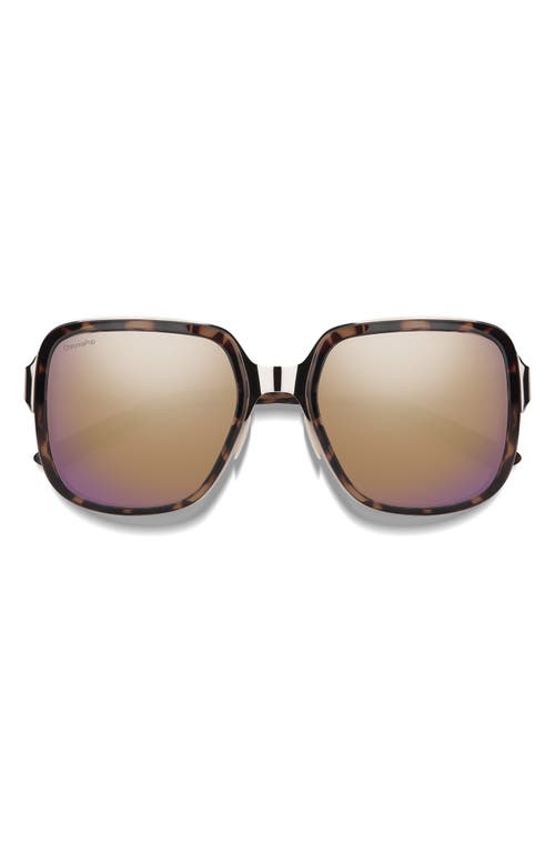 Smith Aveline 55mm Chromapop™ Polarized Square Sunglasses In Multi