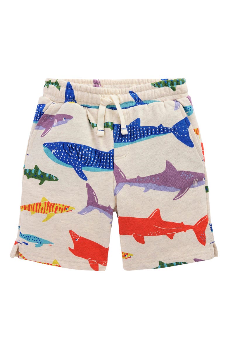 Mini Boden Kids' Print Cotton Knit Shorts, Main, color, 