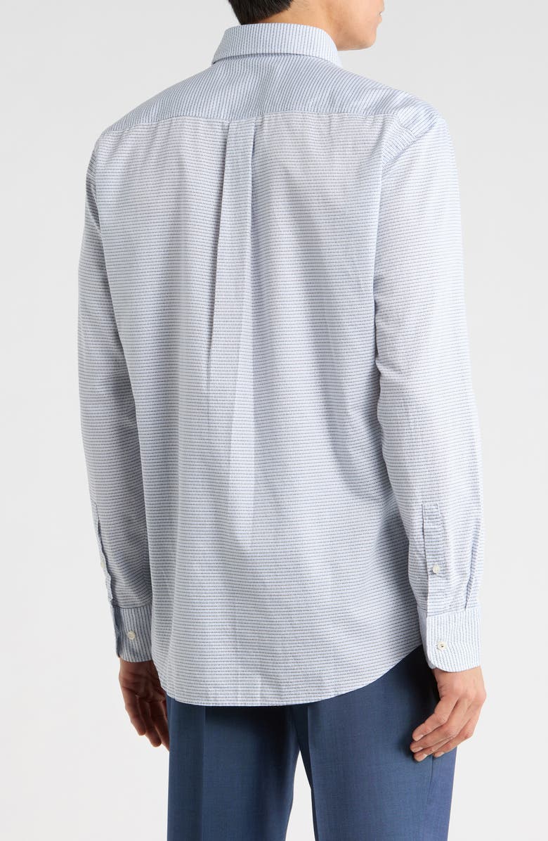 BOSS Hank Kent Slim Fit Cotton Dress Shirt, Alternate, color, Light/ Pastel Blue