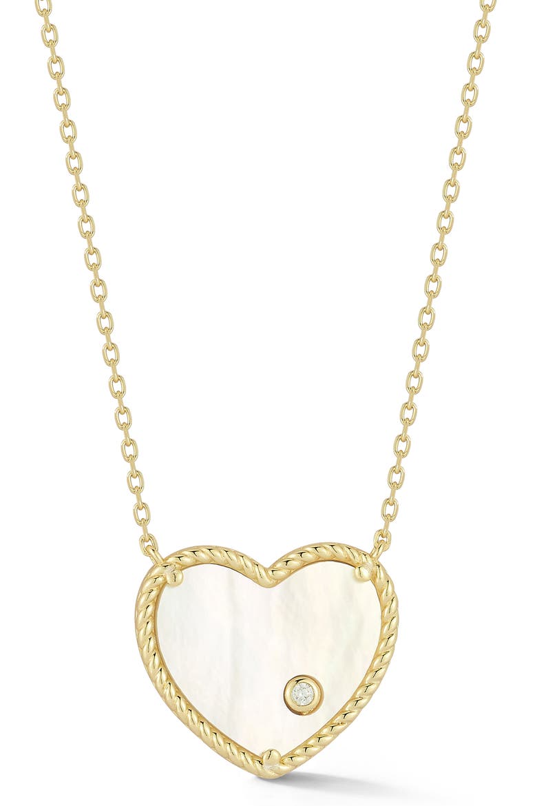 Heart Pendant Necklace, Main, color, GOLD