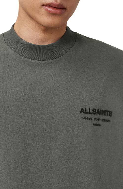 Allsaints Xander Crewneck T-shirt In Gray