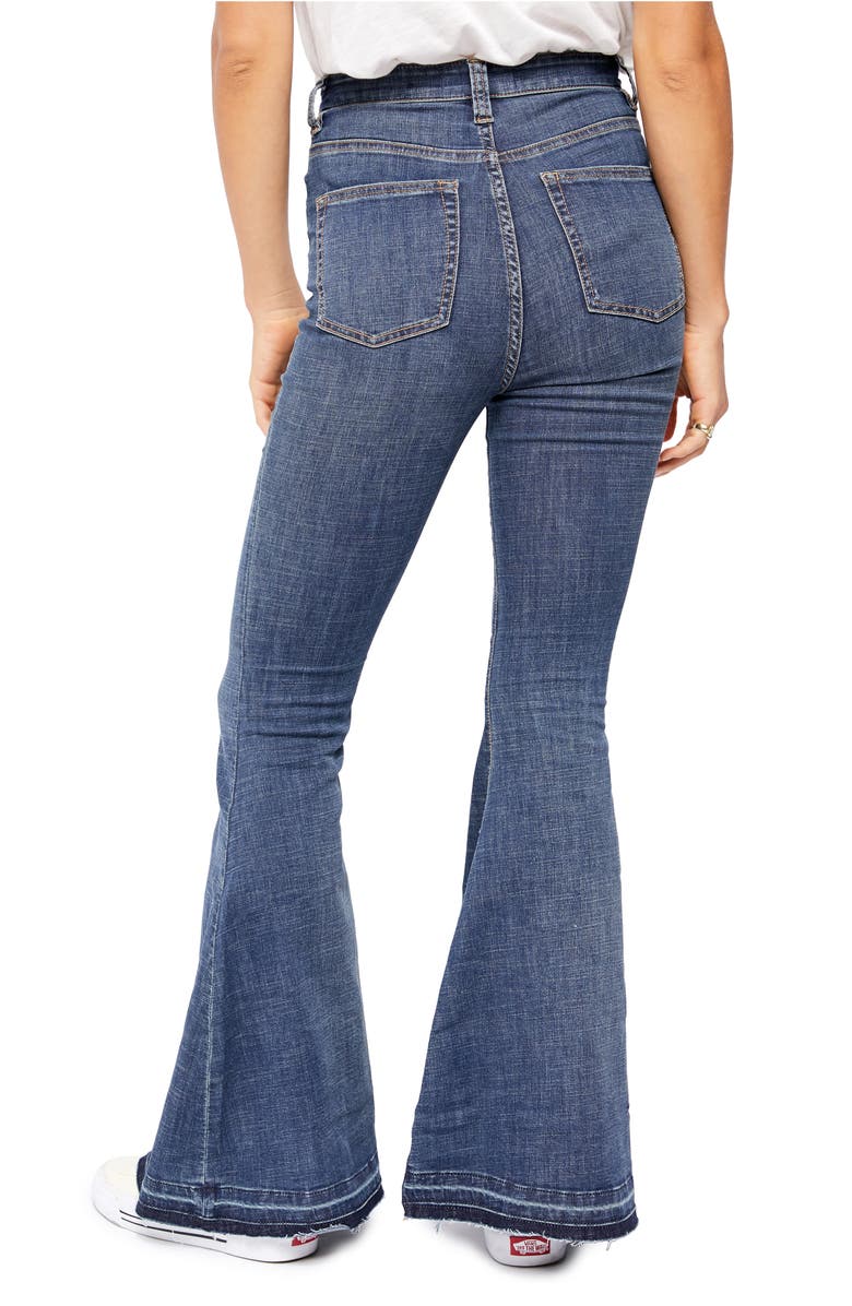Free People Irreplaceable Flare Jeans, Alternate, color,