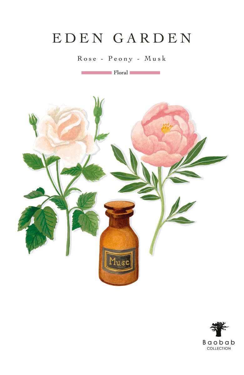 Baobab Collection Eden Garden Glass Candle, Alternate, color, Green