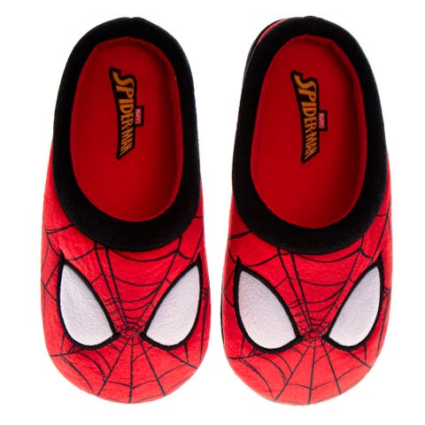 Marvel Spiderman Slippers - Cozy, Plush, and Fun House Shoes (Mens/Adult)