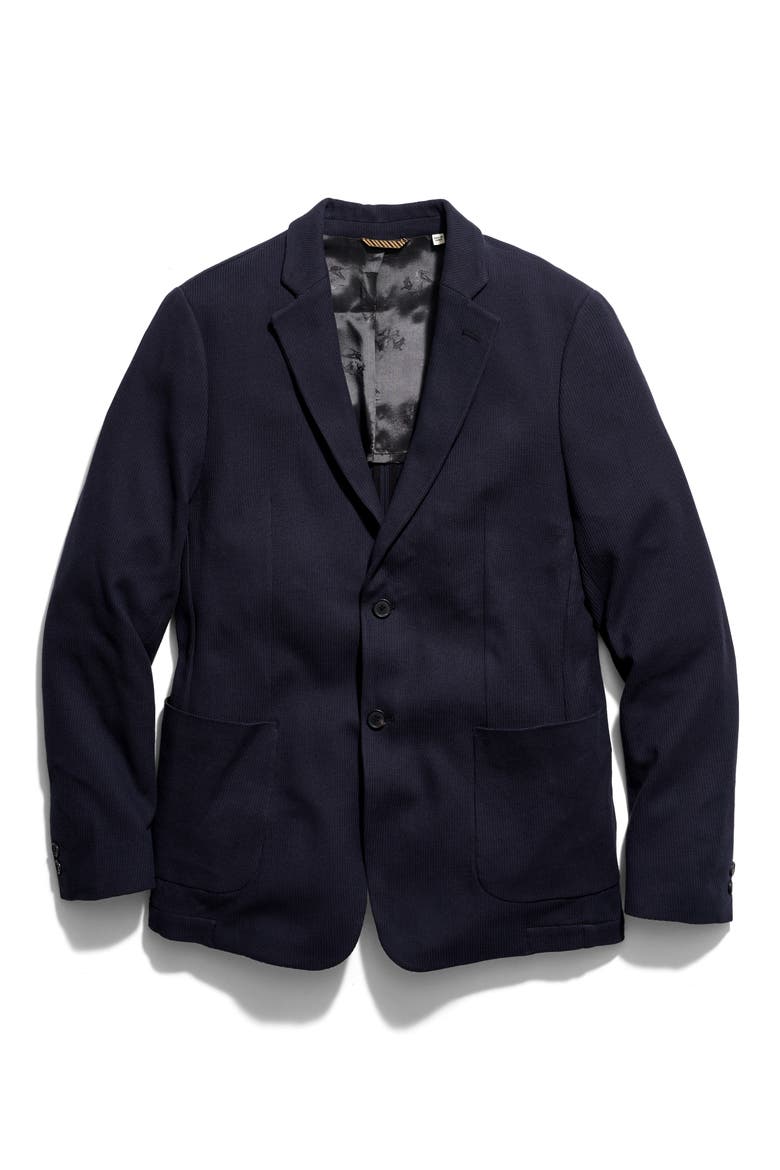 Giles Knit Sport Coat, Alternate, color, NAVY