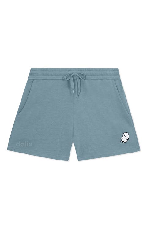 Womens Ghost Midweight Washed Fleece Shorts
