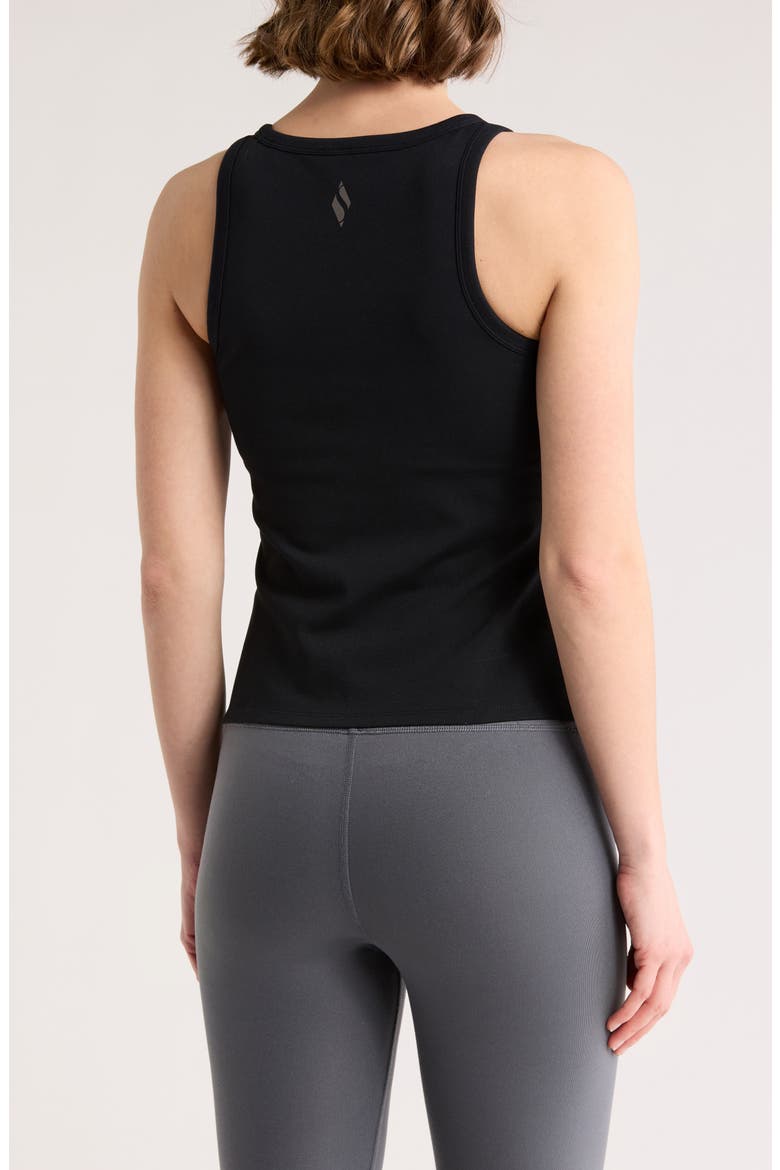 GoWalk Shelf Bra Tank, Alternate, color, BLACK