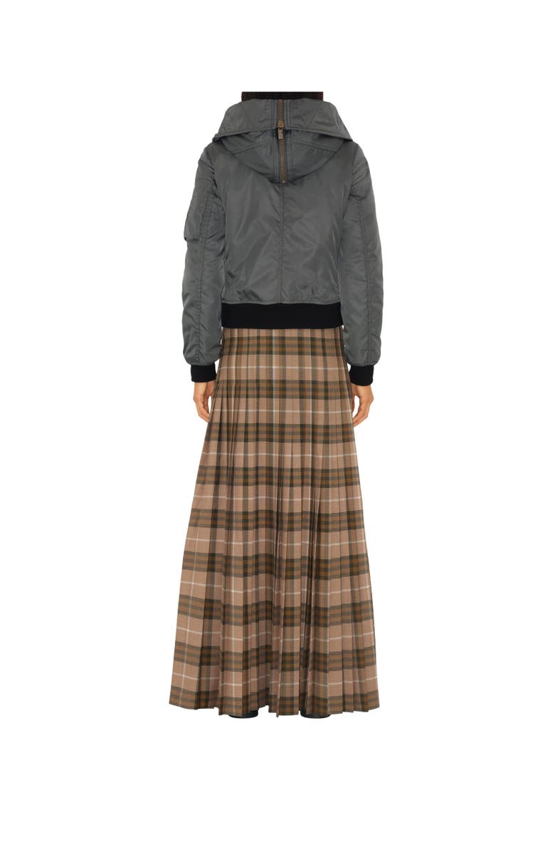 Burberry Cropped Nylon Parka, Alternate, color,