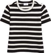 ST. JOHN Breton Stripe Wool Blend Sweater